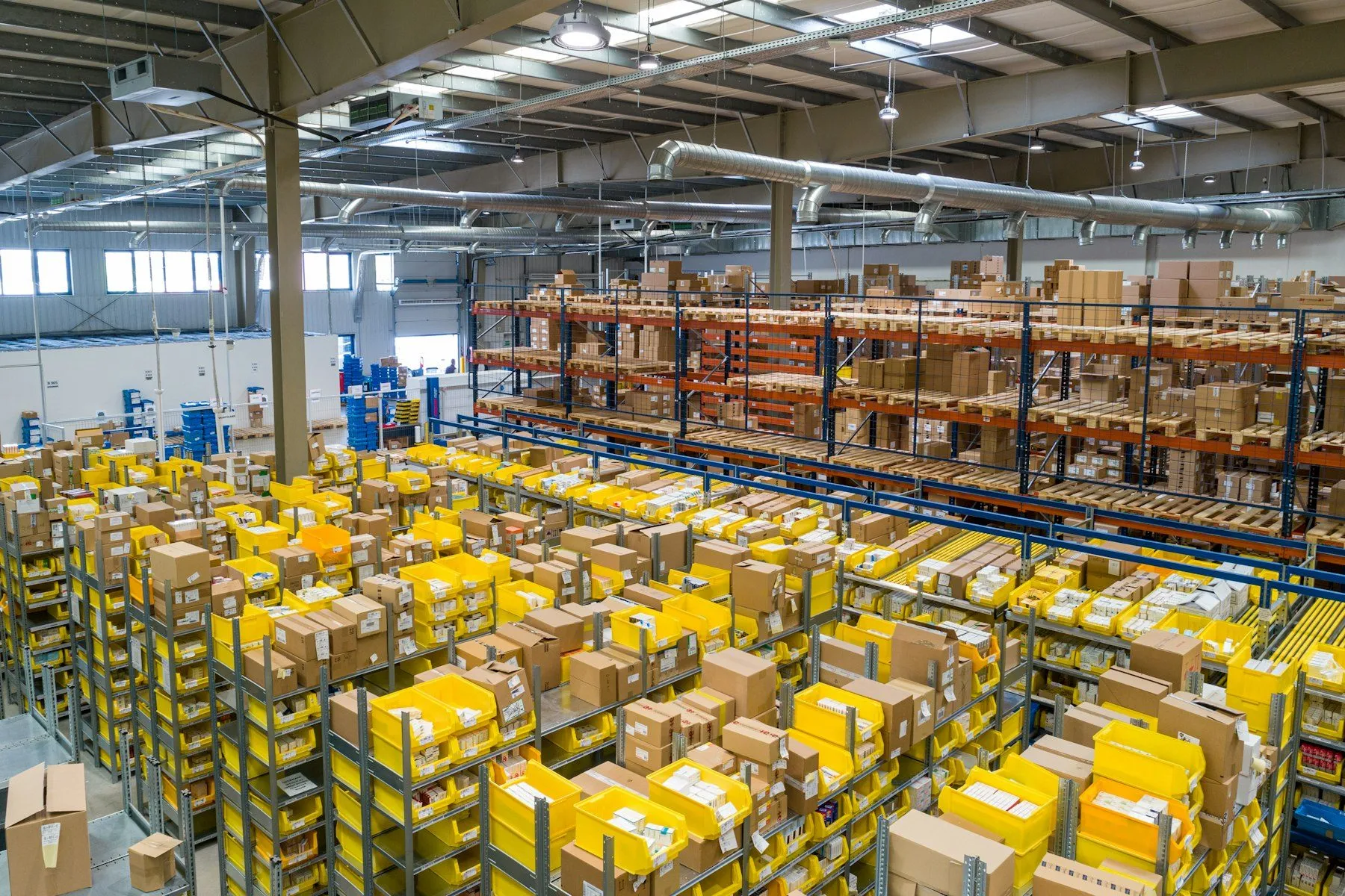 Inside a Parker Industrial Supply distribution warehouse stocked with industrial inventory